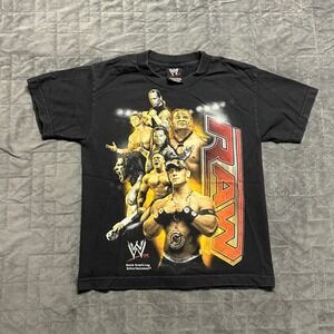 Vintage 2007 WWE Raw John Cena Wrestling Shirt Youth Medium